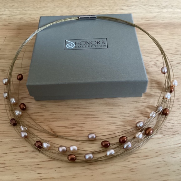 Honora Collection Multi Strand Freshwater Cultured Pearl Necklace - Picture 6 of 10